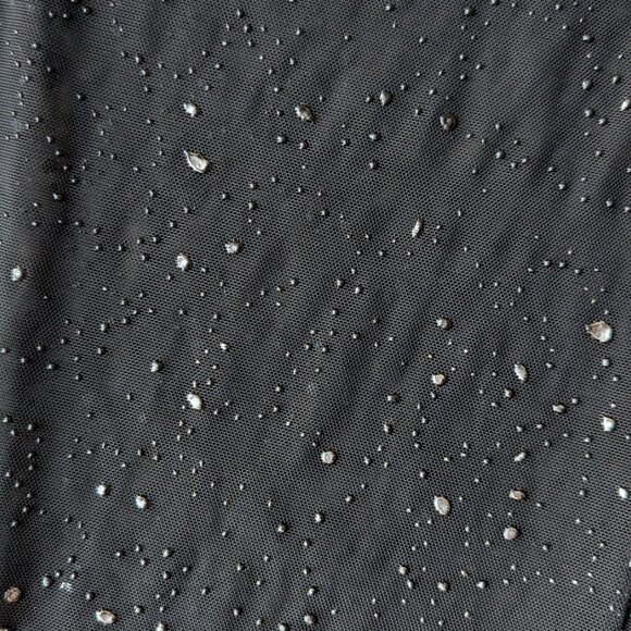 Vintage Upstream Black Sheer Speckled High Rise Wide Leg Pants large - Picture 4 of 8